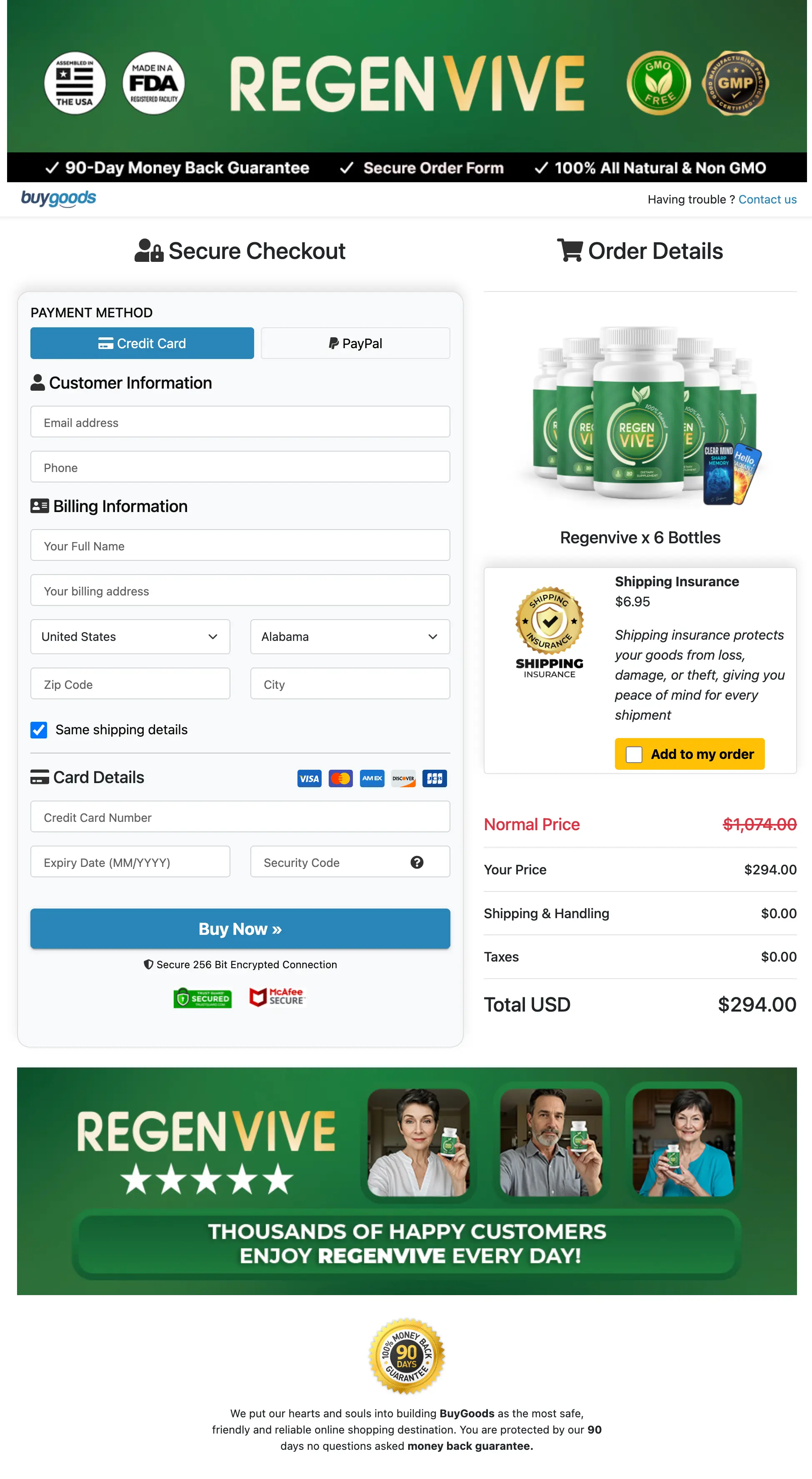 RegenVive add to cart