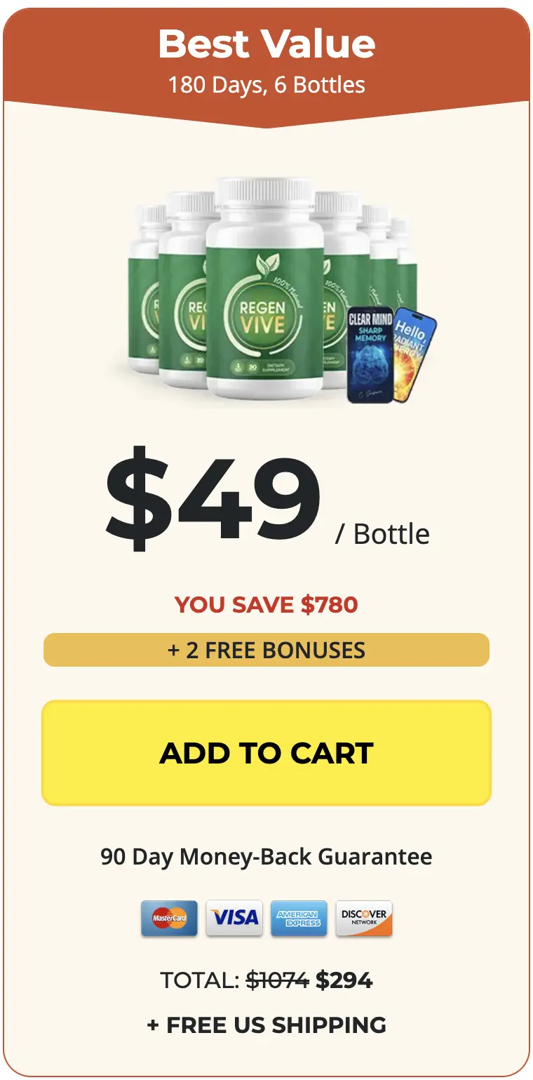 RegenVive order six bottles
