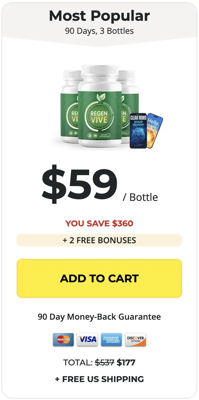 RegenVive order three bottles